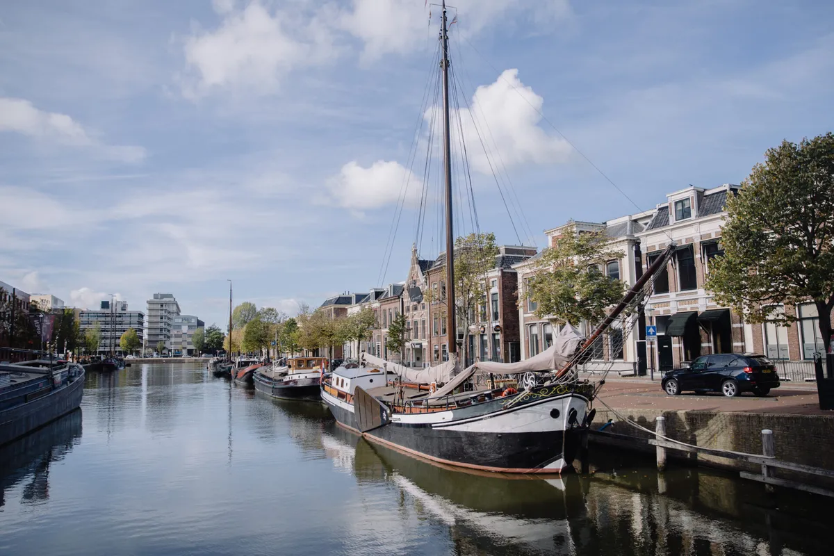 Hellingshaven, marina in Grou, Netherlands