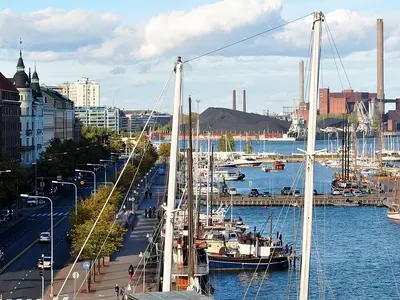 Pohjoisranta Marina in Helsinki, Finland