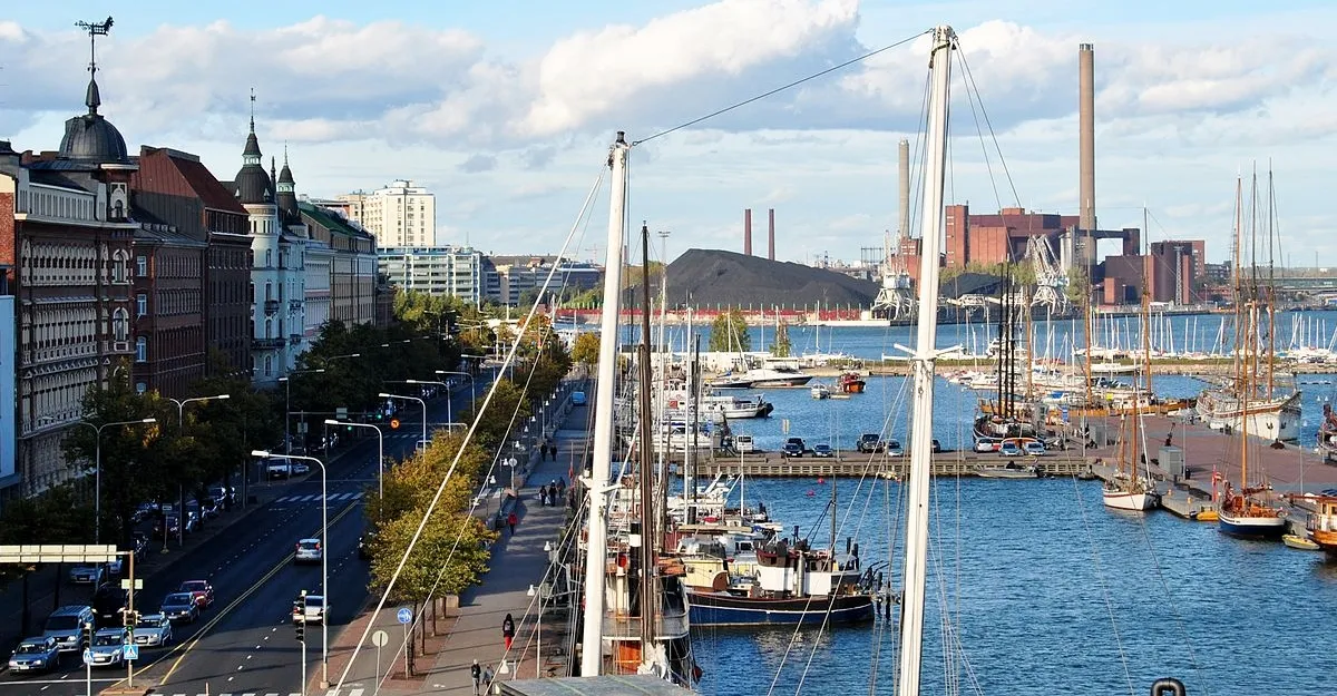 Pohjoisranta Marina in Helsinki, Finland