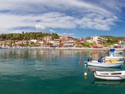 Nea Skioni Harbour in Pallini Municipal Unit, Greece