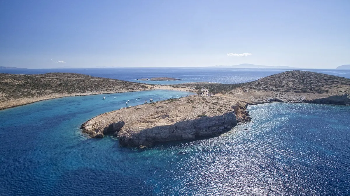 Kalotaritissa Bay in Amorgos, Greece