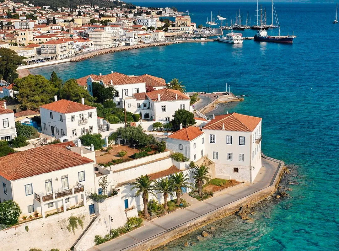 Anchorage in Spetses, Greece