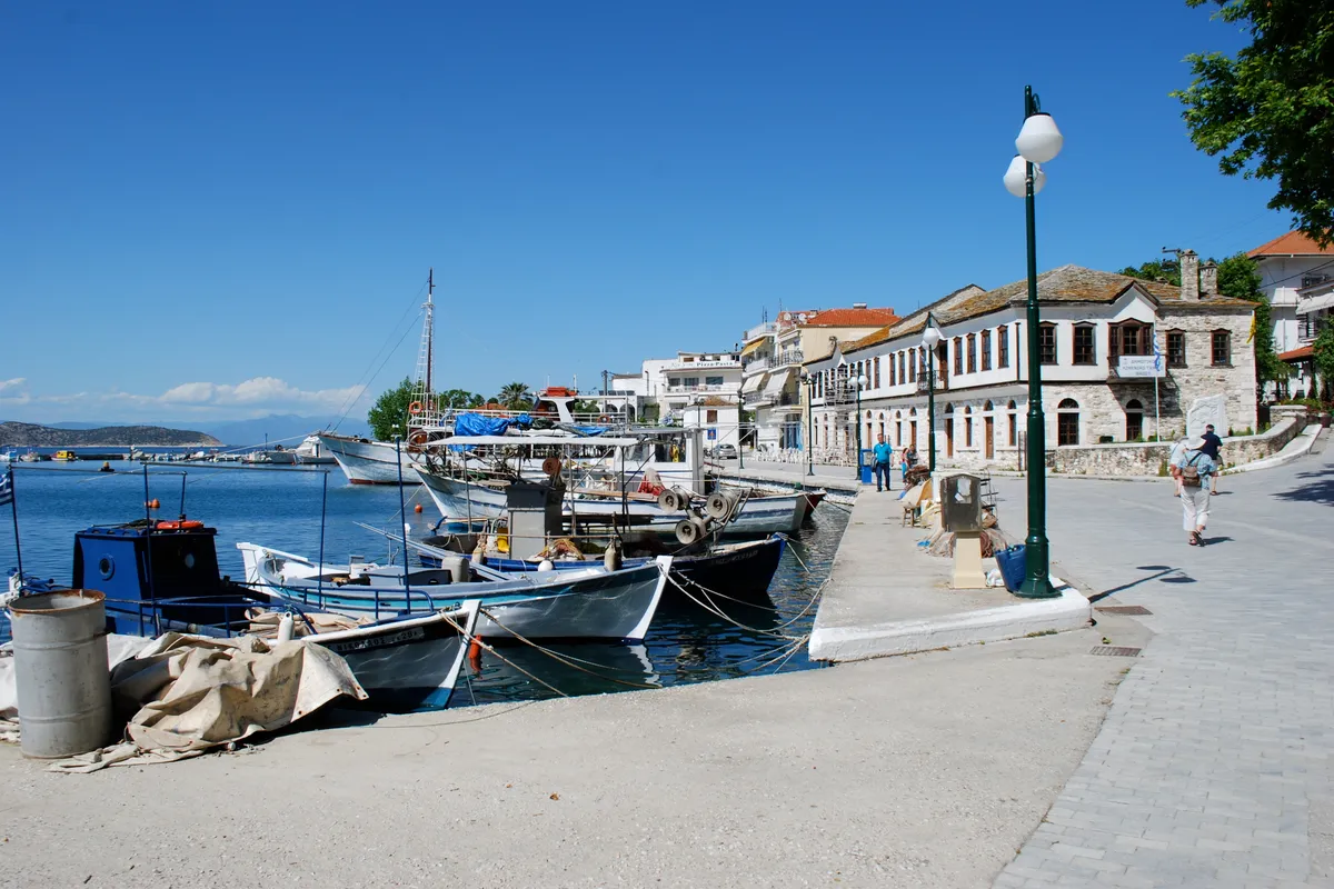 Limenaria Marina, harbour in Limenaria, Greece