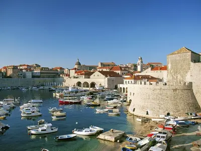 Dubrovnik, Town Port, marina in Dubrovnik, Croatia — photo 2