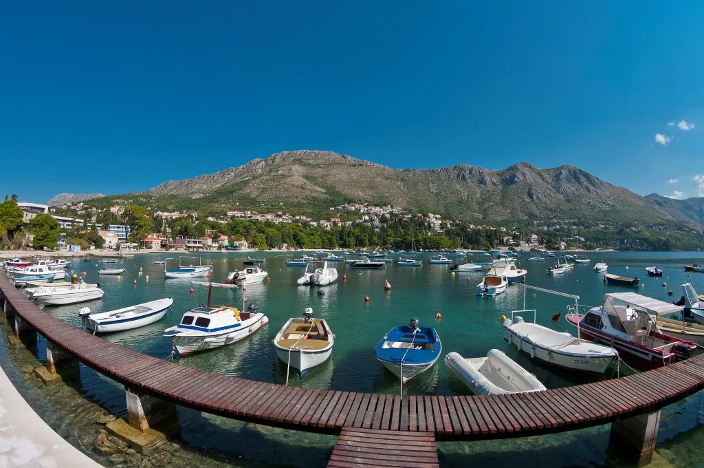 Srebreno Marina in Srebreno, Croatia