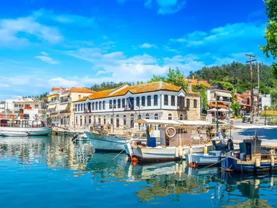 Limenas Port Thassos, marina in Thassos, Greece — photo 2