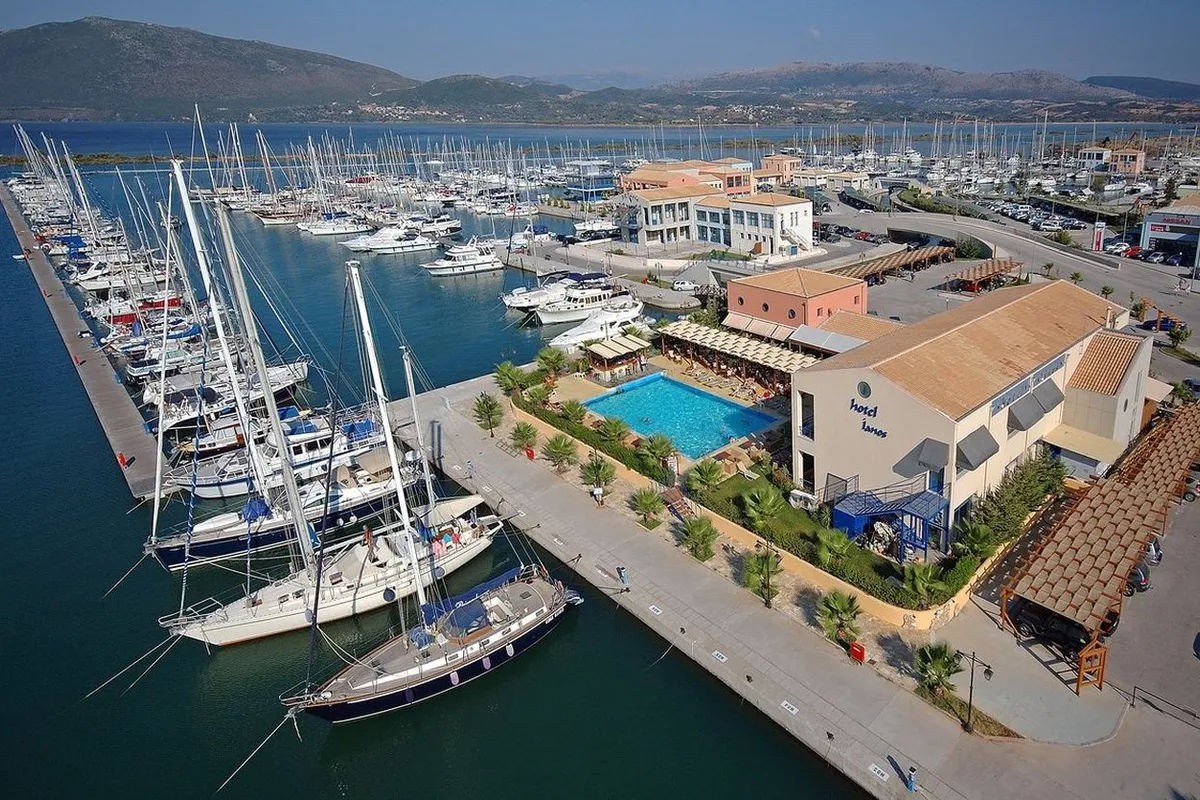 Lefkas, Perigiali Marina in Municipal Unit of Ellomenos, Greece