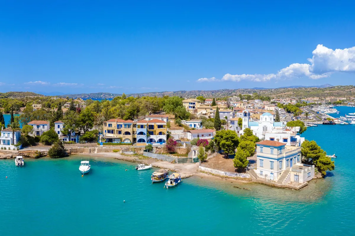 Porto Heli, marina in Municipal Unit of Kranidi, Greece