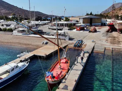 Patmos Marina in Skala, Greece — photo 4