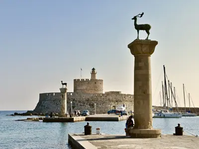Rhodes, Mandraki Port, marina in Municipal Unit of Rhodes, Greece — photo 5