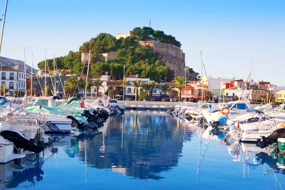 Port of Denia, marina in Dénia, Spain
