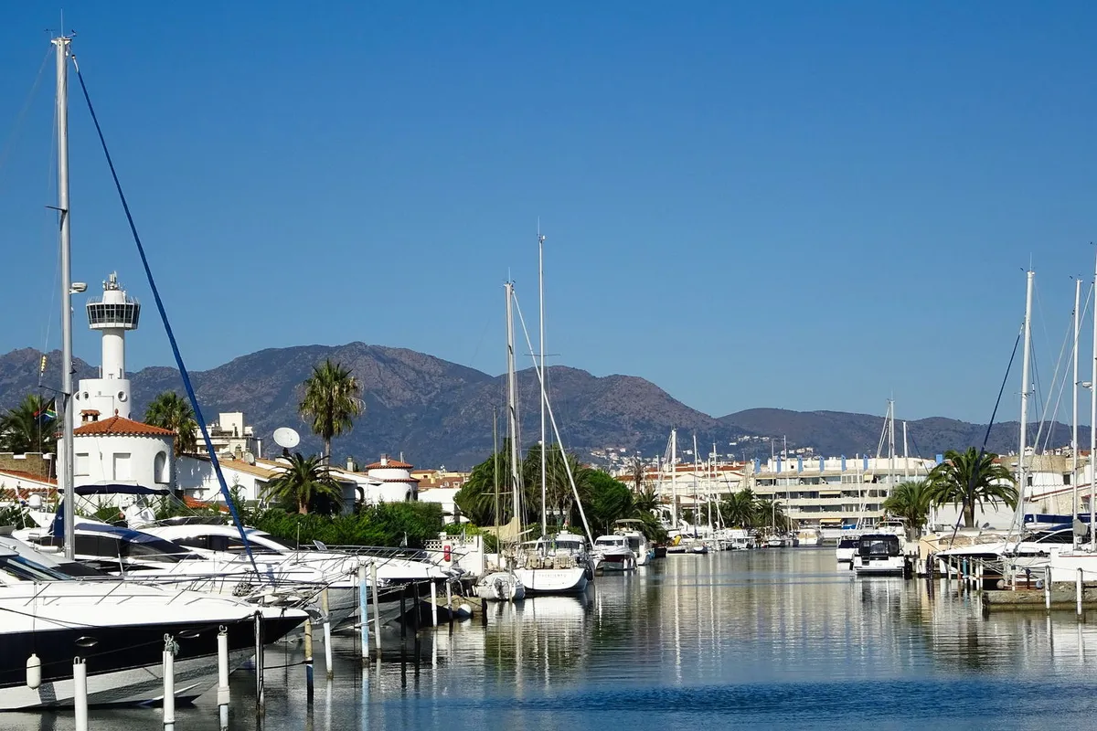 Roses, Empuriabrava marina in Roses, Spain