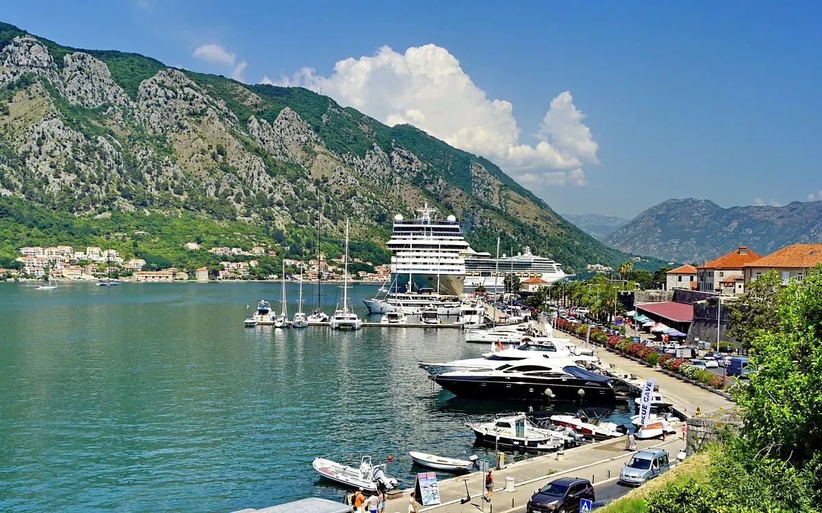 Kotor, Port of Kotor, marina in Kotor, Montenegro