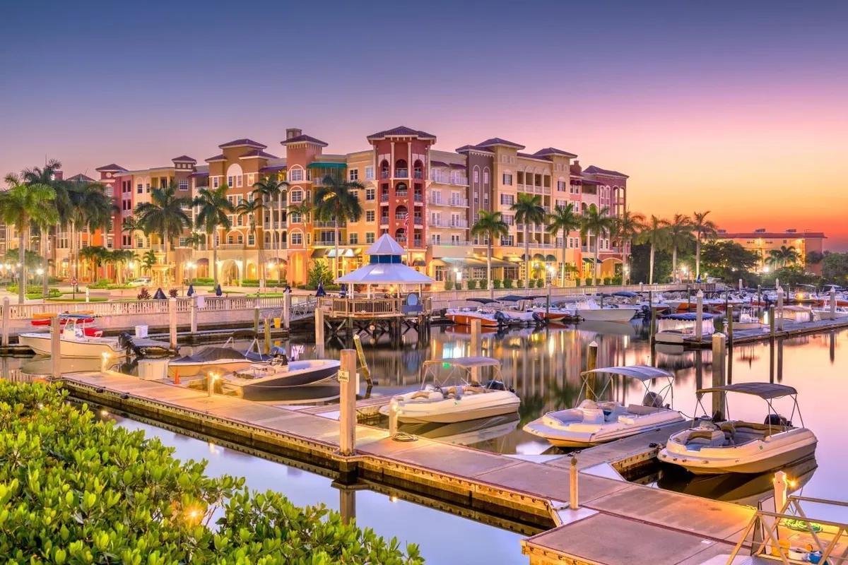 Porto di Mergellina, marina in Naples, Italy