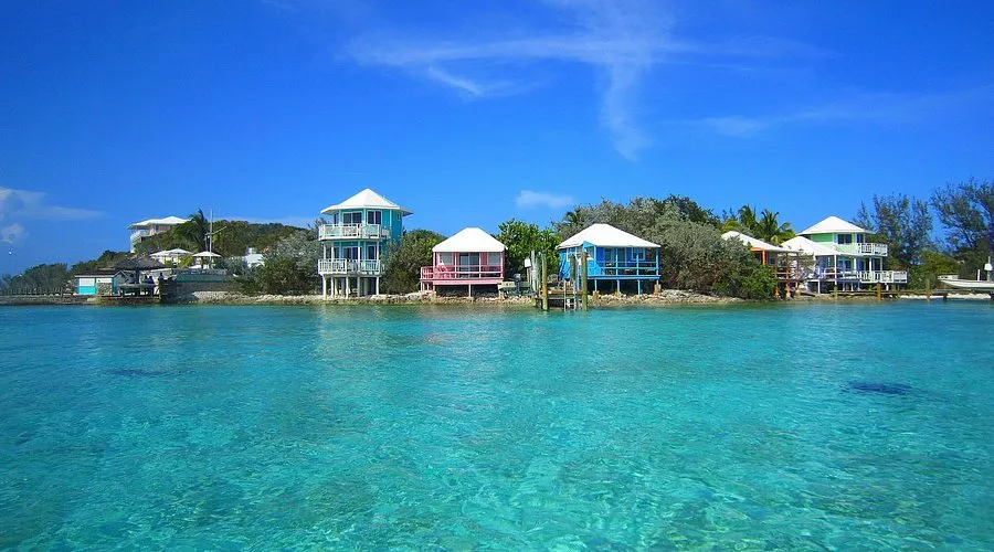 Exumas, Staniel Cay Marina in Exuma, Bahamas