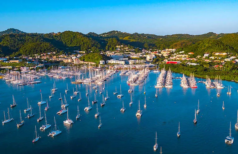 Martinique, Le Marin, marina in Le Marin, France