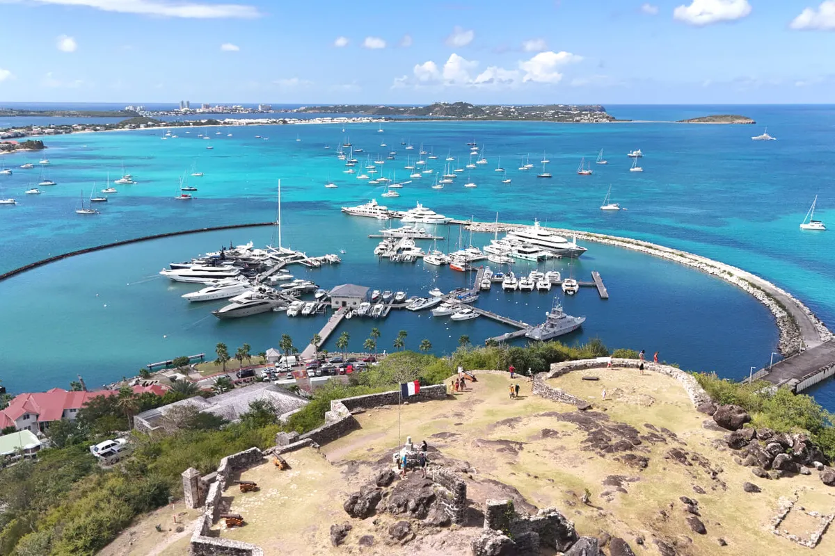 St. Martin, Marina Fort Louis in Marigot, France