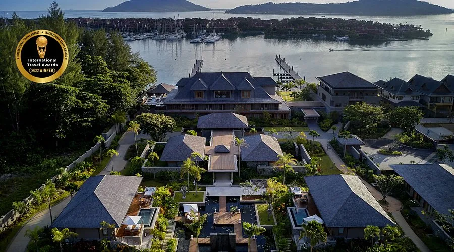 Eden Island Marina in Roche Caiman, Seychelles