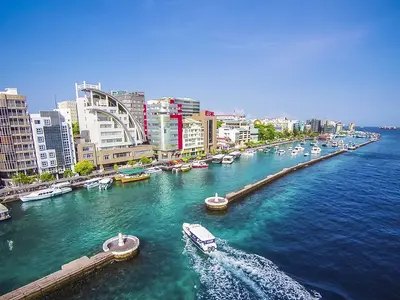 Maldives, Male Marina in Malé, Maldives