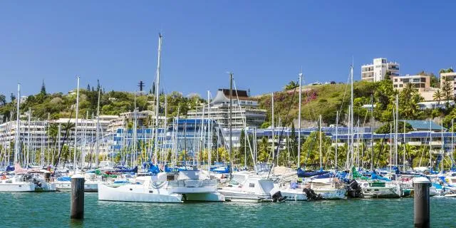 New Caledonia, Noumea, Port Moselle, marina in Noumea, France