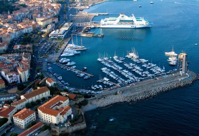 Corsica, Ajaccio, Port Tino Rossi, marina in Ajaccio, France