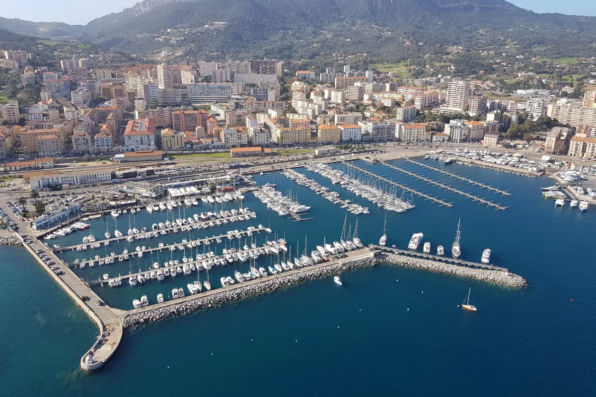 Corsica, Ajaccio, Port De Plaisance Charles Ornano, marina in Ajaccio, France