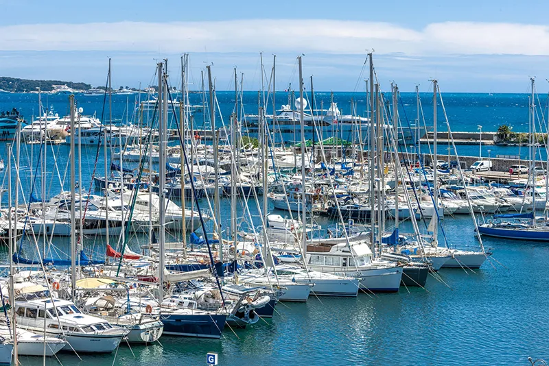 Golfe Juan, marina in Vallauris, France