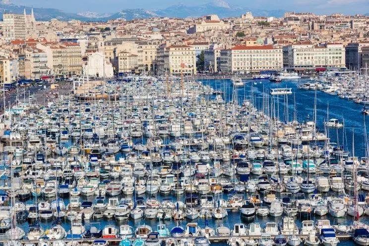 Cote D'Azur, Marseille Marina Vieux Port in Marseille, France — photo 4