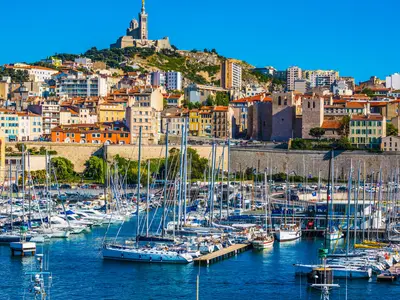 Cote D'Azur, Marseille Marina Vieux Port in Marseille, France — photo 5