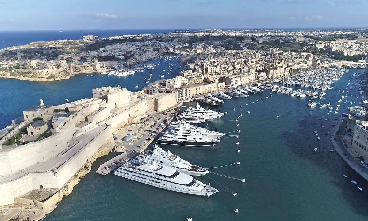 Grand Harbour Marina in Birgu, Malta