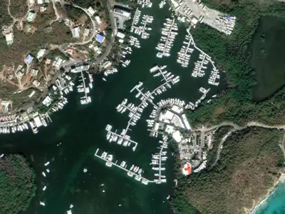 St. Thomas, Compass Point Marina in Red Hook, United States