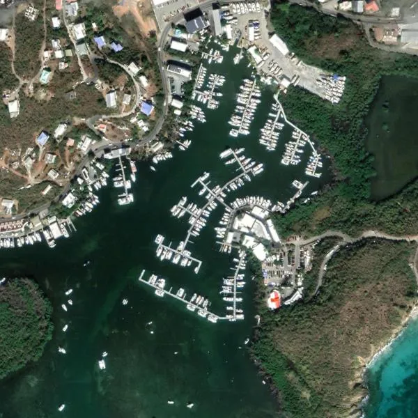 St. Thomas, Compass Point Marina in Red Hook, United States