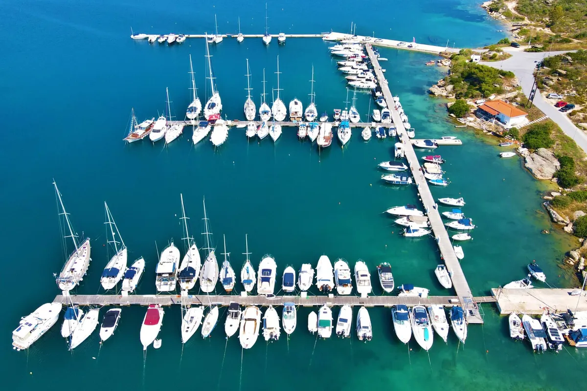 Ormos Panagias, marina in Sithonia Municipal Unit, Greece