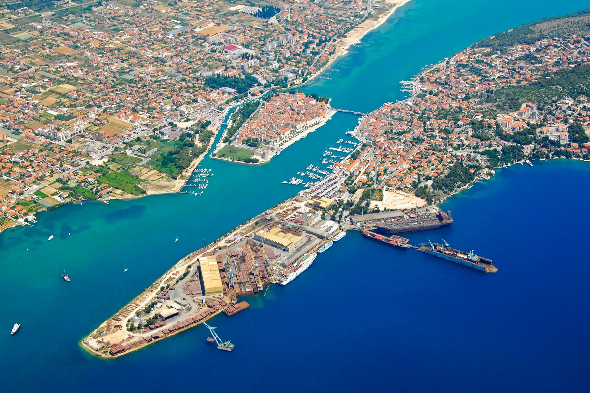 Trogir, Divulje Port, marina in Grad Kaštela, Croatia — photo 2