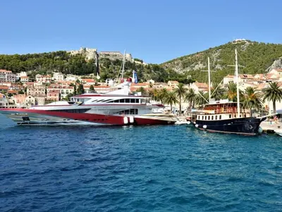 Trogir, Divulje Port, marina in Grad Kaštela, Croatia — photo 5