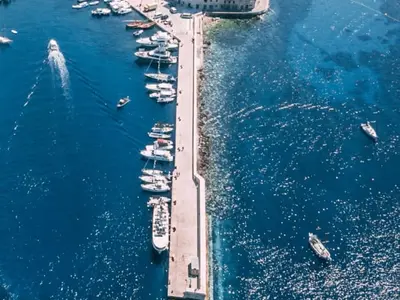 Trogir, Divulje Port, marina in Grad Kaštela, Croatia — photo 3