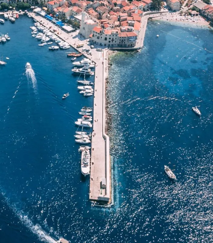 Trogir, Divulje Port, marina in Grad Kaštela, Croatia — photo 3
