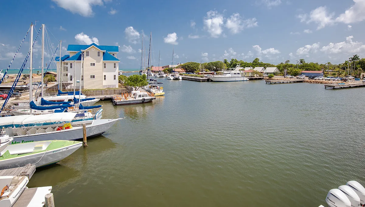 Belize, Old Belize Marina in Belize City, Belize