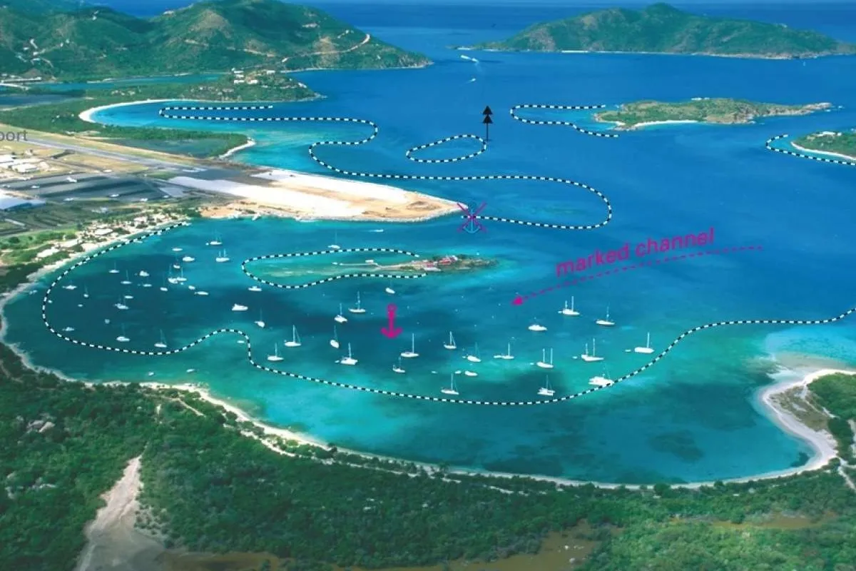 BVI, Beef Island, Trellis Bay, marina in Little Mountain, British Virgin Islands