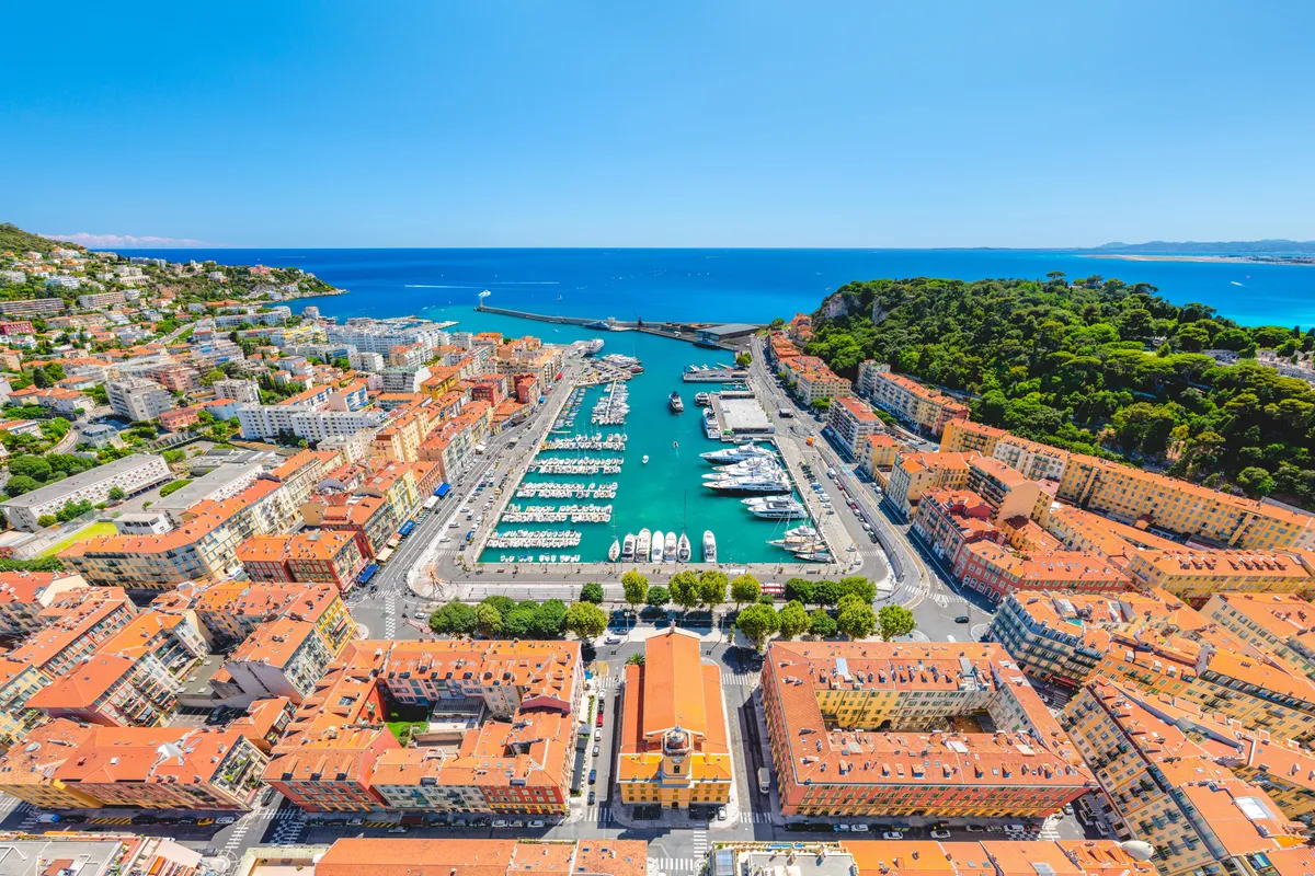 Port of Nice, marina in Nice, France