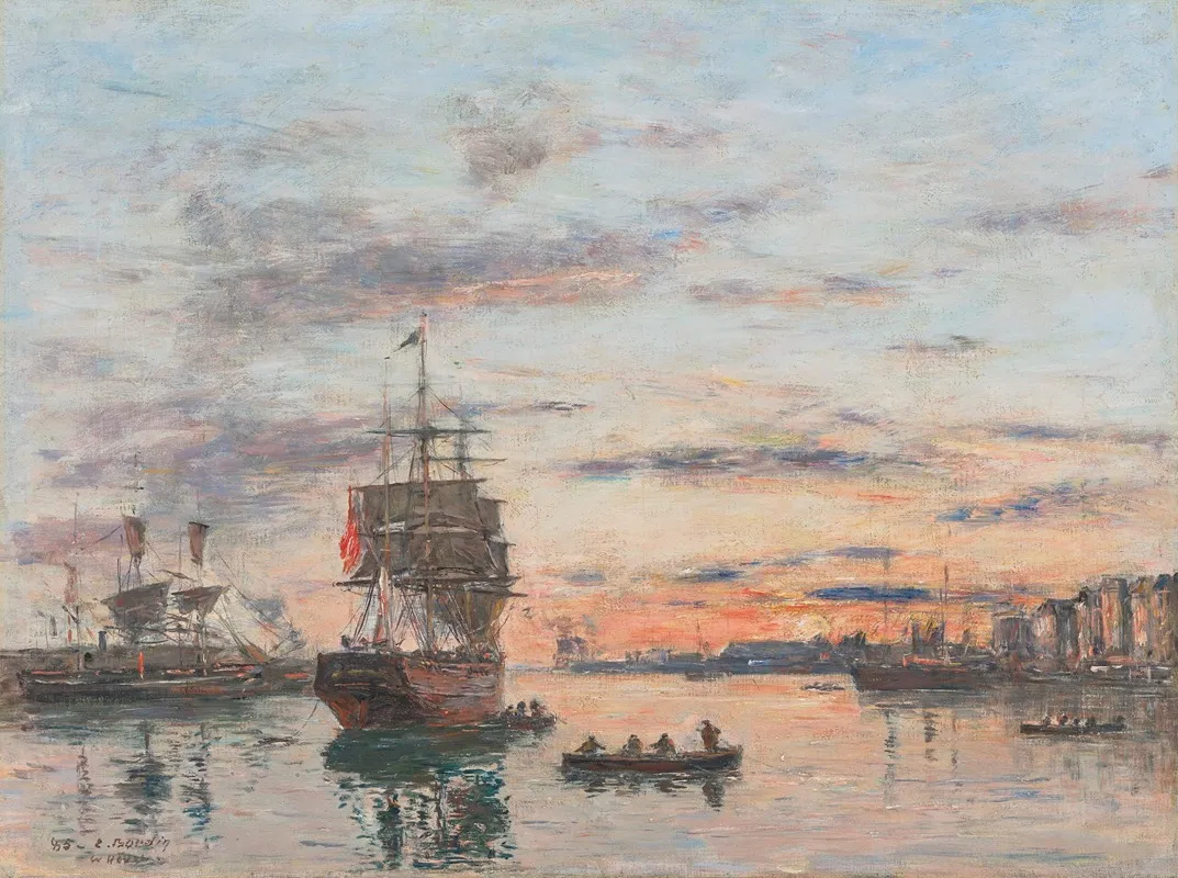 Avant-port, marina in Fécamp, France