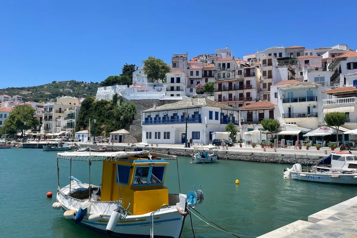 Port of Skopelos, marina in Skopelos, Greece