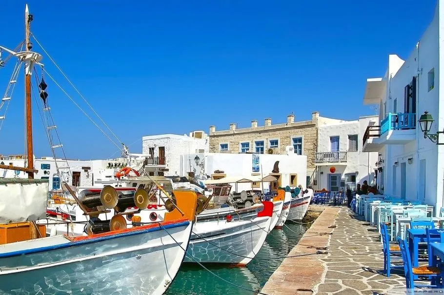Paroikia Marina, Paros, marina in Parikia, Greece