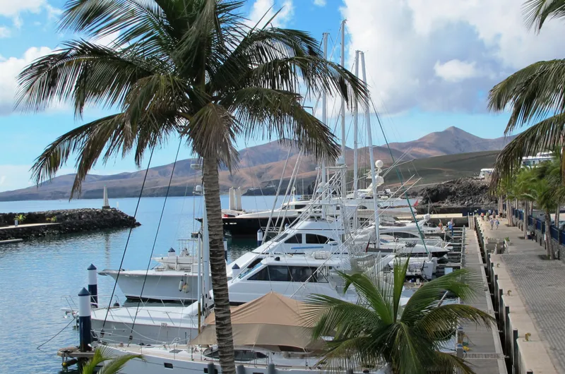 Marina Puerto Calero in Yaiza, Spain