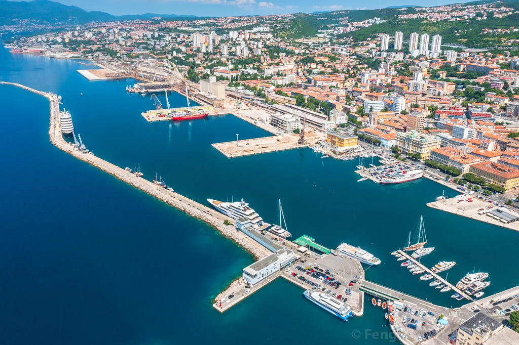 Rijeka Marina in Grad Rijeka, Croatia