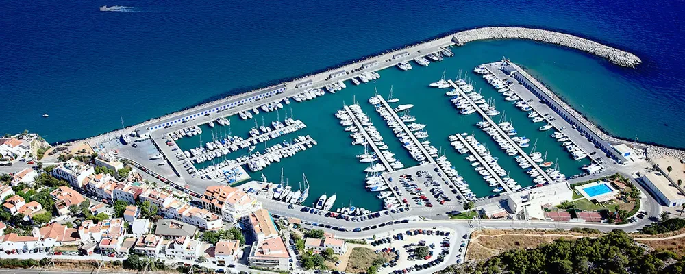 Port d'Aiguadolç, marina in Sitges, Spain