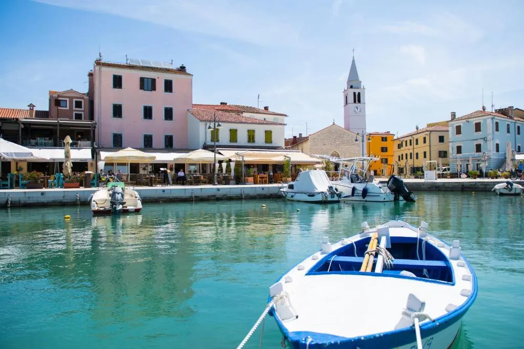 Beach Valbandon, marina in Valbandon, Croatia — photo 4