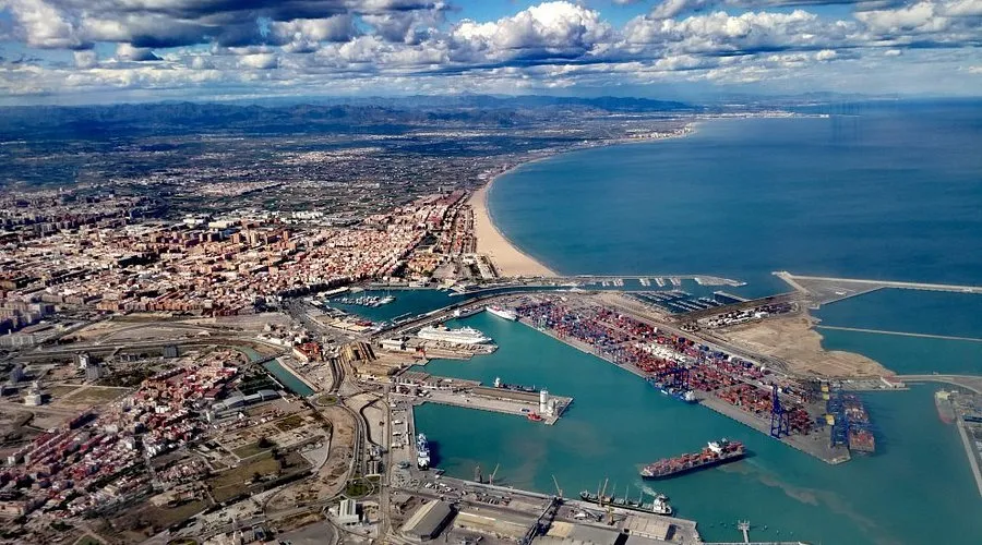 La Marina de Valencia in Valencia, Spain