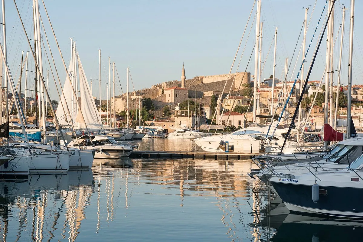 Cesme Marina in Çeşme, Turkey