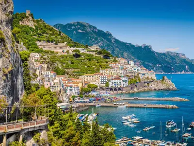 Amalfi Harbour, marina in Pogerola, Italy — photo 2